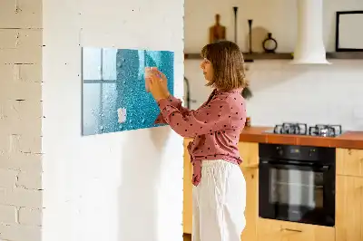Tableau magnétique à dessiner modèle gouttes d'eau