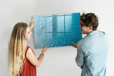 Tableau magnétique à dessiner modèle gouttes d'eau