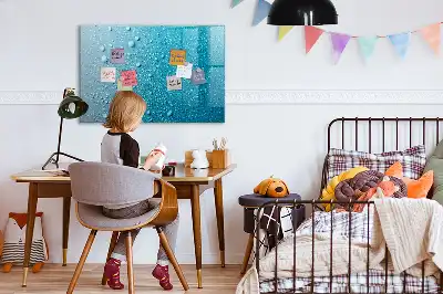 Tableau magnétique à dessiner modèle gouttes d'eau