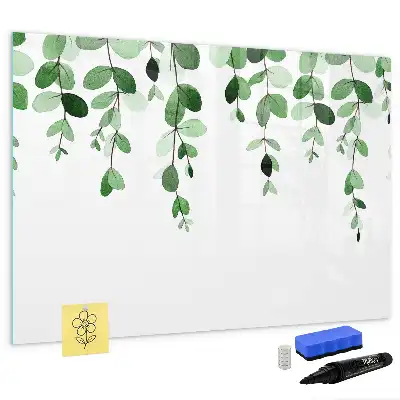 Tableau magnétique pour dessiner motif feuilles de plantes