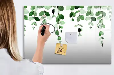 Tableau magnétique pour dessiner motif feuilles de plantes