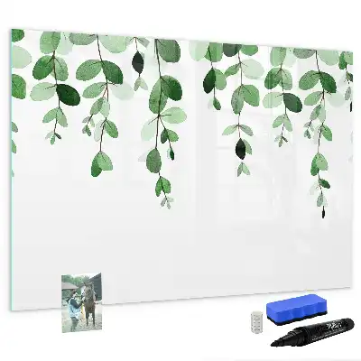 Tableau magnétique pour dessiner motif feuilles de plantes