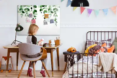 Tableau magnétique pour dessiner motif feuilles de plantes