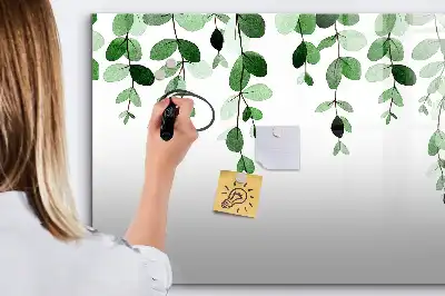 Tableau magnétique pour dessiner motif feuilles de plantes