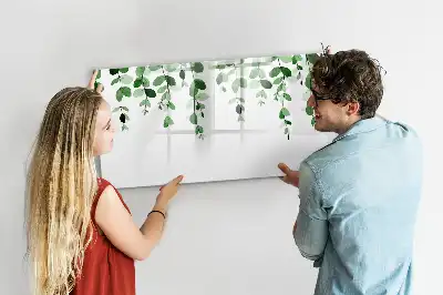 Tableau magnétique pour dessiner motif feuilles de plantes