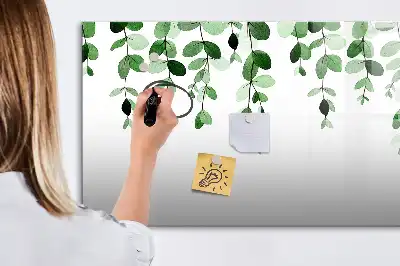Tableau magnétique pour dessiner motif feuilles de plantes