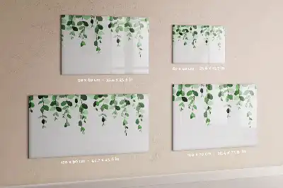 Tableau magnétique pour dessiner motif feuilles de plantes