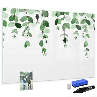 Tableau magnétique pour dessiner motif feuilles de plantes
