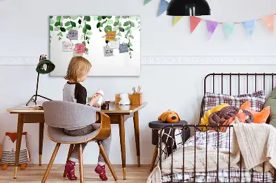 Tableau magnétique pour dessiner motif feuilles de plantes