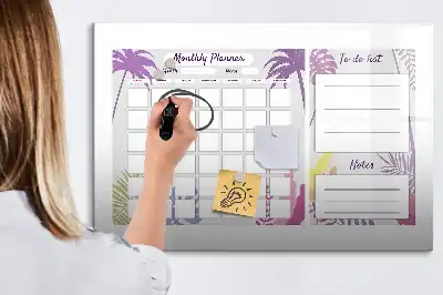Tableau magnétique à dessiner planificateur mensuel