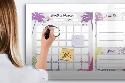 Tableau magnétique à dessiner planificateur mensuel