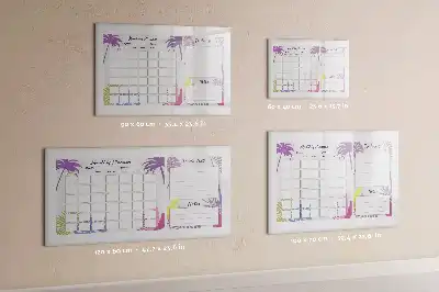 Tableau magnétique à dessiner planificateur mensuel