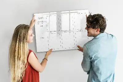 Tableau magnétique pour dessiner planning de la semaine