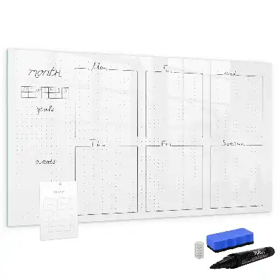 Tableau magnétique pour dessiner planning de la semaine