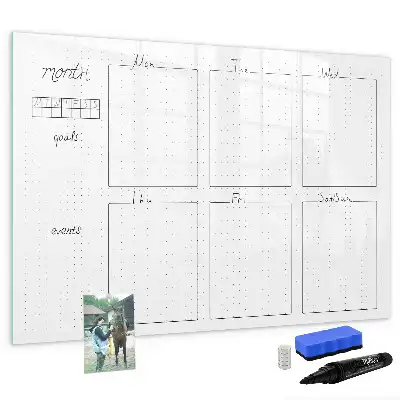 Tableau magnétique pour dessiner planning de la semaine