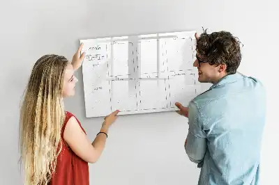 Tableau magnétique pour dessiner planning de la semaine
