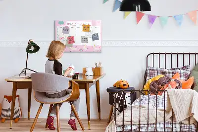 Tableau magnétique à dessiner planificateur hebdomadaire pour enfants