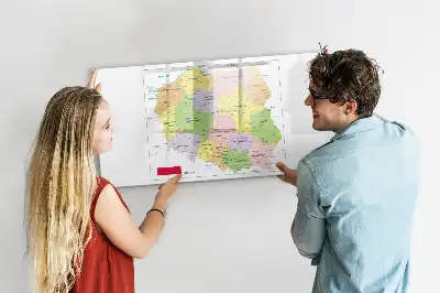 Tableau magnétique à dessiner carte de la Pologne