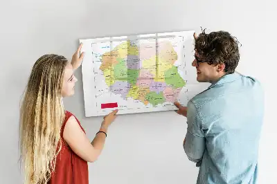 Tableau magnétique à dessiner carte de la Pologne