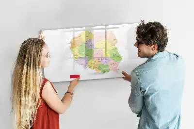 Tableau magnétique pour dessiner carte de la Pologne