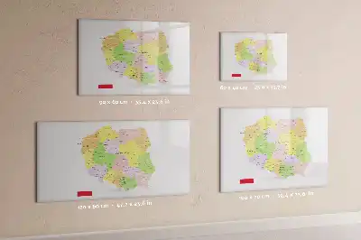 Tableau magnétique pour dessiner carte de la Pologne