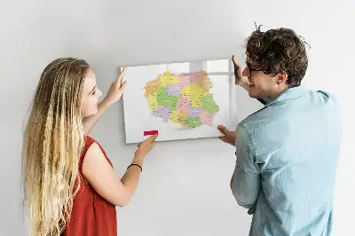 Tableau magnétique pour dessiner carte de la Pologne