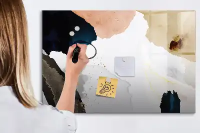 Tableau magnétique pour dessiner motif abstraction de taches