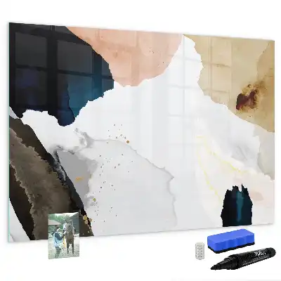 Tableau magnétique pour dessiner motif abstraction de taches