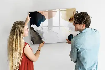 Tableau magnétique pour dessiner motif abstraction de taches