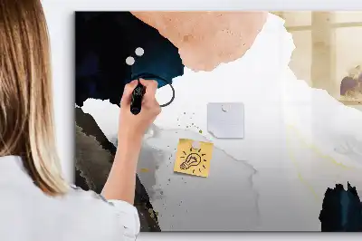 Tableau magnétique pour dessiner motif abstraction de taches