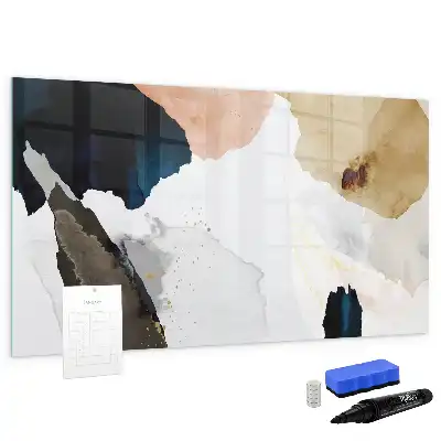 Tableau magnétique pour dessiner motif abstraction de taches
