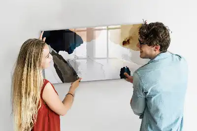 Tableau magnétique pour dessiner motif abstraction de taches
