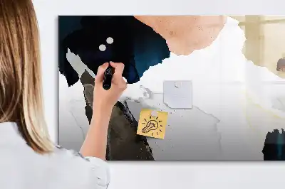 Tableau magnétique pour dessiner motif abstraction de taches
