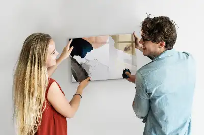 Tableau magnétique pour dessiner motif abstraction de taches