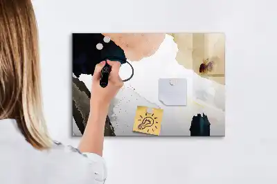 Tableau magnétique pour dessiner motif abstraction de taches