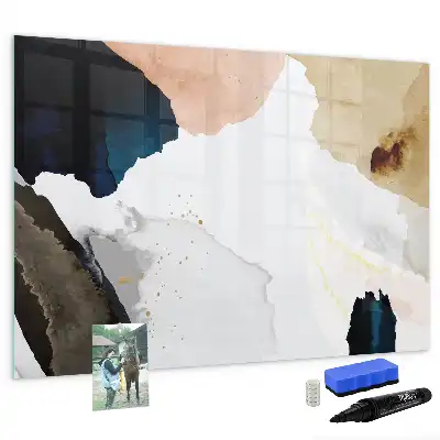 Tableau magnétique pour dessiner motif abstraction de taches