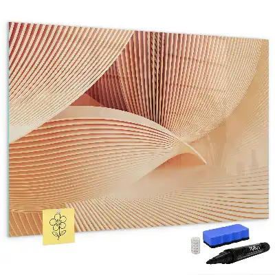 Tableau magnétique à dessiner motif abstrait de vagues