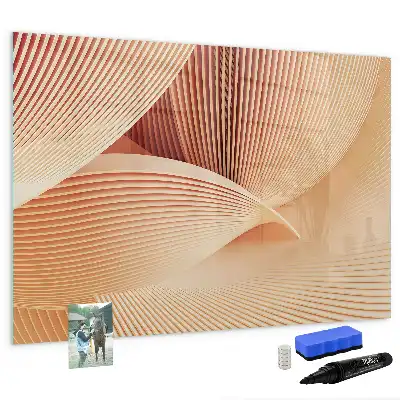 Tableau magnétique à dessiner motif abstrait de vagues