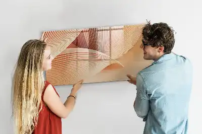 Tableau magnétique à dessiner motif abstrait de vagues