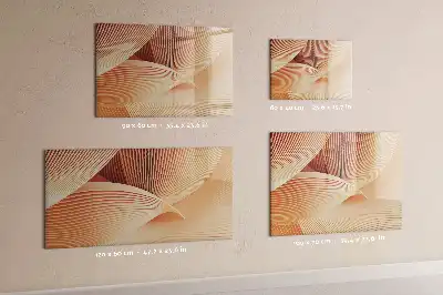Tableau magnétique à dessiner motif abstrait de vagues