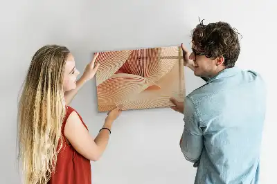 Tableau magnétique à dessiner motif abstrait de vagues