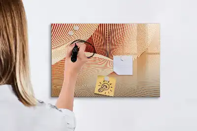 Tableau magnétique à dessiner motif abstrait de vagues