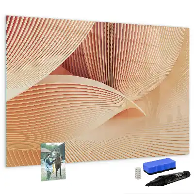 Tableau magnétique à dessiner motif abstrait de vagues