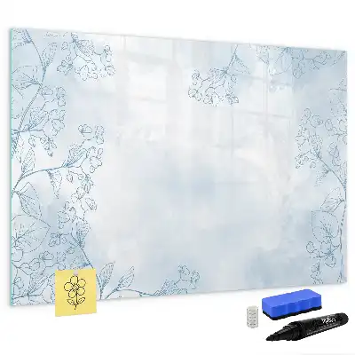 Tableau magnétique de dessin modèle esquisse de plantes