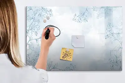 Tableau magnétique de dessin modèle esquisse de plantes