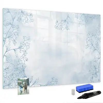 Tableau magnétique de dessin modèle esquisse de plantes