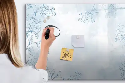 Tableau magnétique de dessin modèle esquisse de plantes