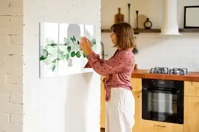 Tableau magnétique pour dessin modèle rameaux de plantes