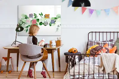 Tableau magnétique pour dessin modèle rameaux de plantes