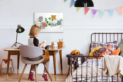 Tableau magnétique pour dessin modèle rameaux de plantes